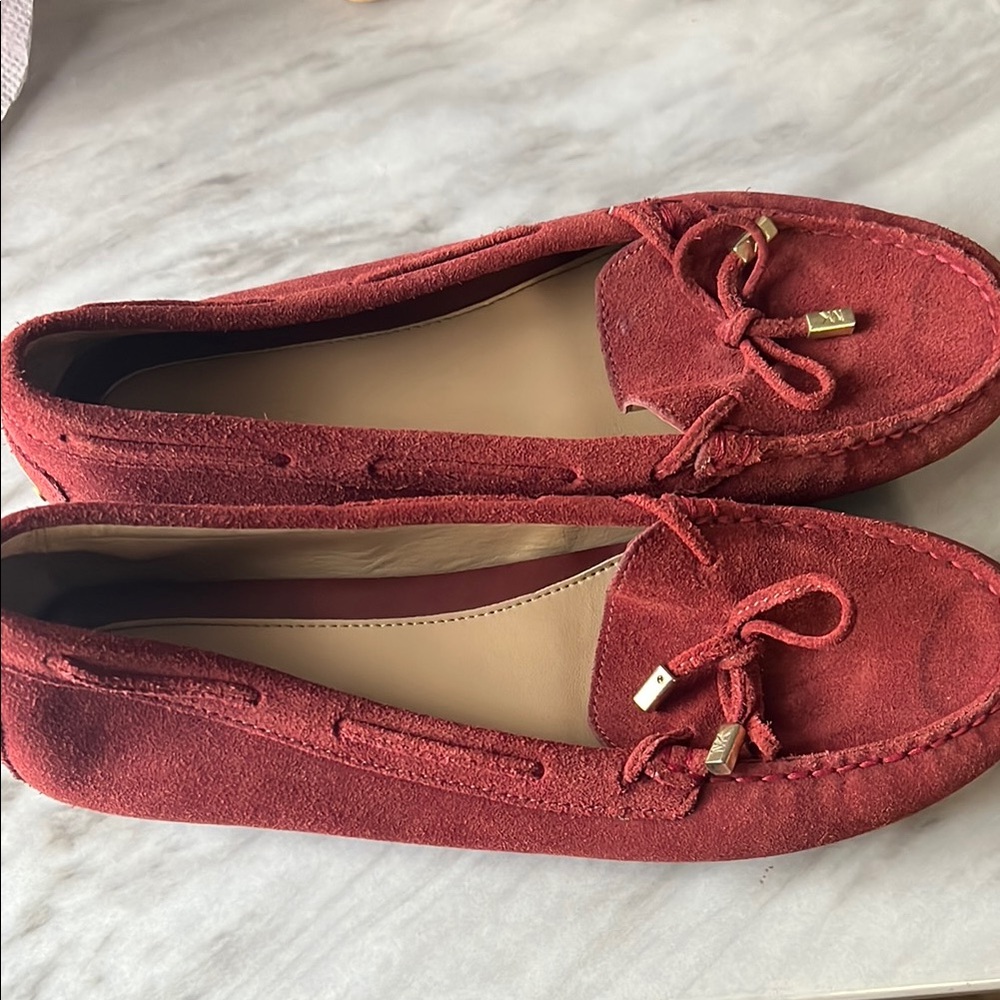 Michael Kors Red Espadrilles Suede Comfort